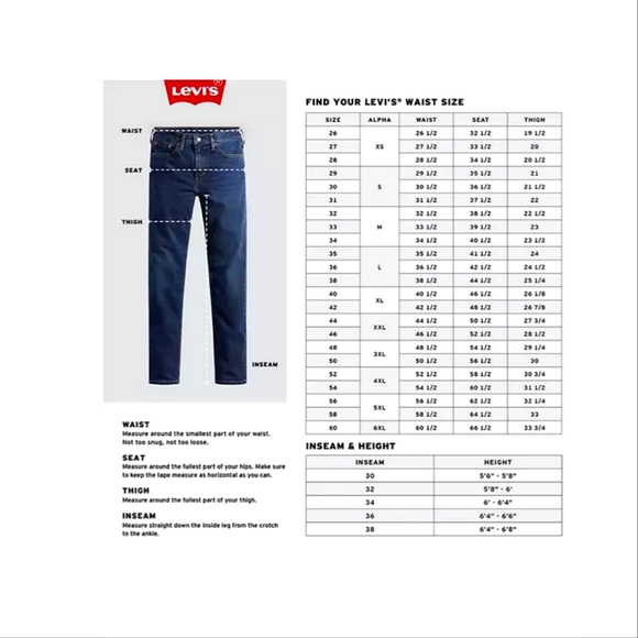 Men's Levi's- 511 Slim Fit Jeans - Picture 4 of 10